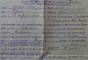 EXTRAIT DU TEXTE DU CORROBORE LE LIVRET MILITAIRE