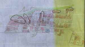 CRUE 1840 PLAN MAISONS TOMBÉES